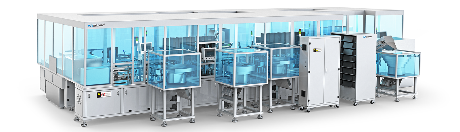 Automatic assembly line for vacuum blood collection tube