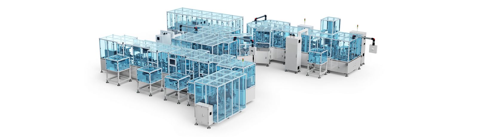 Automatic assembly line for IV catheter